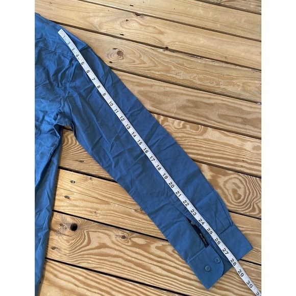 Rare Rabbit Button Down Shirt Size Large Men’s Blue Long Sleeve - Picture 9 of 9